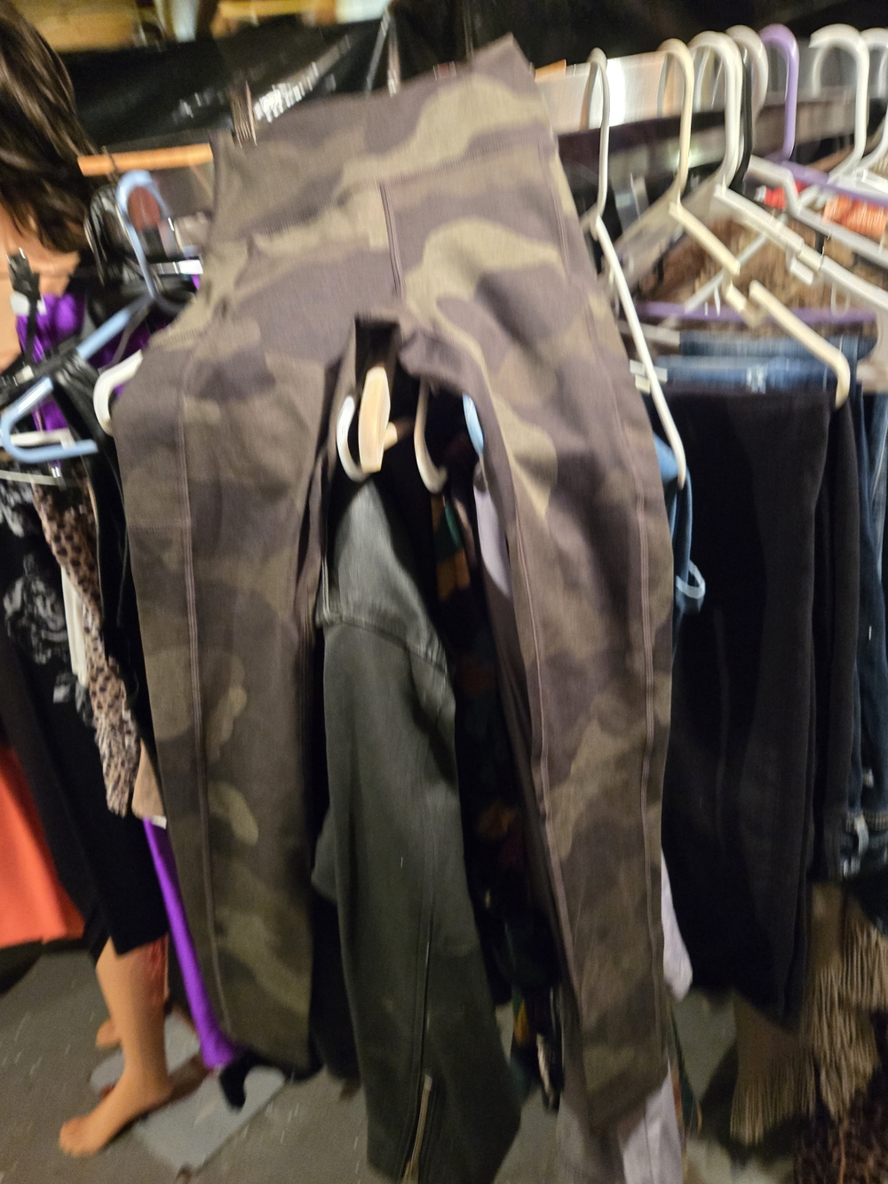 Camo High-Waist Leggings - Women's Green Camo